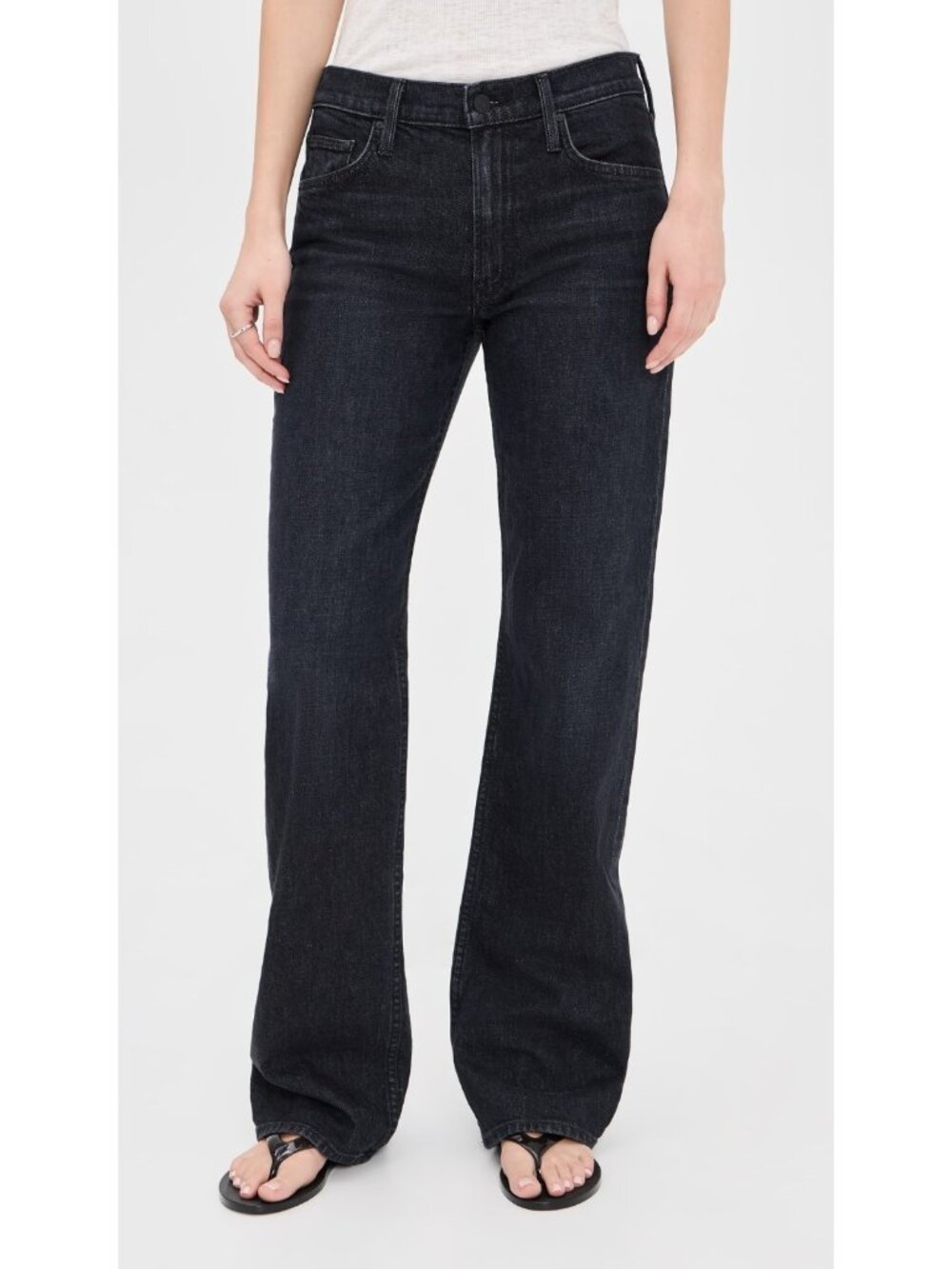 NWT Mother Superior The Lil Reifler in Starry Eyed Relaxed Straight Jeans 27